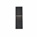 Cling 120 deg Raine Integrated LED Wall Sconce Black CL3479924